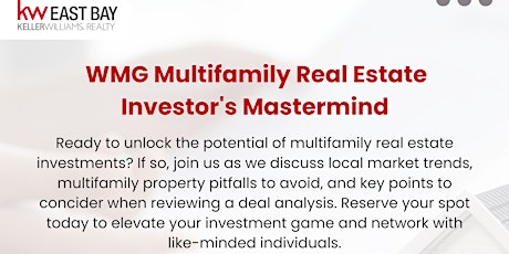 WMG Multifamily Real Estate Investor's Mastermind