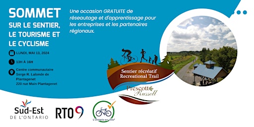 Imagem principal do evento Sommet sur le Sentier, le Tourisme et le Cyclisme