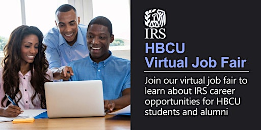 Primaire afbeelding van IRS HBCU Virtual Recruitment Event for Revenue Agent positions