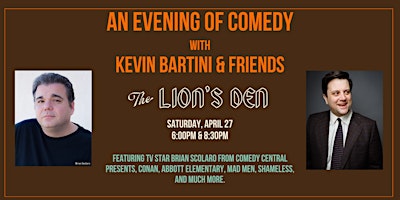 A Night of Comedy with Kevin Bartini and Friends primary image