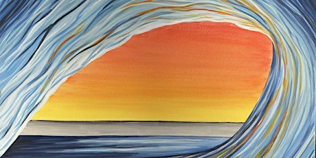 Sunset Wave Paint and Sip Event- Winery Date Night