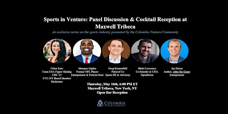 Columbia Venture Community Presents An Exclusive Sports Industry Series primary image