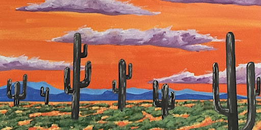 Imagen principal de Desert Sunrise Paint and Sip event