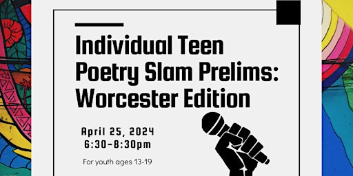 Image principale de Individual Teen Poetry Slam Prelims