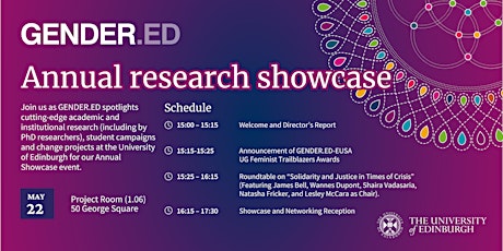 GENDER.ED's Annual Research Showcase 2024