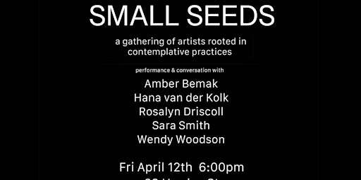 Primaire afbeelding van SMALL SEEDS:   a gathering of artists rooted in contemplative practices