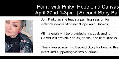 Imagem principal do evento Paint with Pinky: Hope on a Canvas