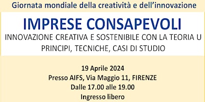 Primaire afbeelding van IMPRESE CONSAPEVOLI: innovazione creativa e sostenibile con la Teoria U