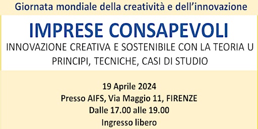 Hauptbild für IMPRESE CONSAPEVOLI: innovazione creativa e sostenibile con la Teoria U