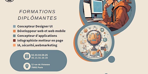 Imagem principal do evento Informations générales titre d'État concepteur designer UI Développeur web