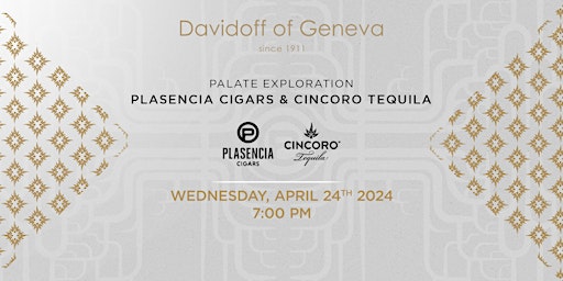 Imagen principal de Palate Exploration: Plasencia Cigars & Cincoro Tequila Tasting