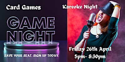 Game night & Kareoke primary image