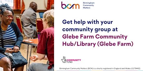 Get help with your community group at Glebe Farm Community Hub/ Library