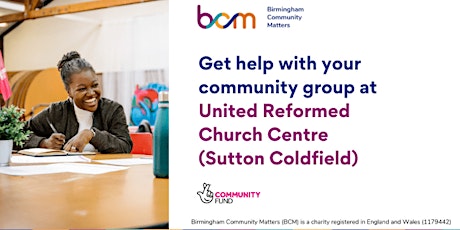 Get help with your community group at Sutton Coldfield URC primary image