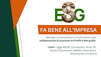 Imagem principal de ESG  - Fa bene all'impresa