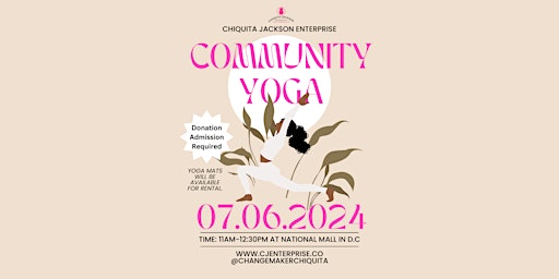 Imagem principal do evento Chiquita Jackson Enterprise Community Yoga Fundraiser