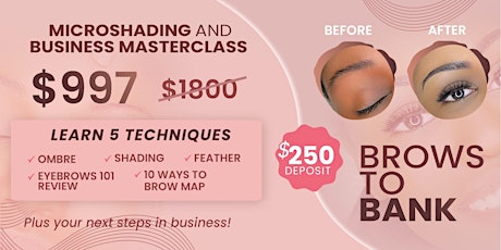 ATL April 28 | Microshading and Business Masterclass | Brows to Bank primary image