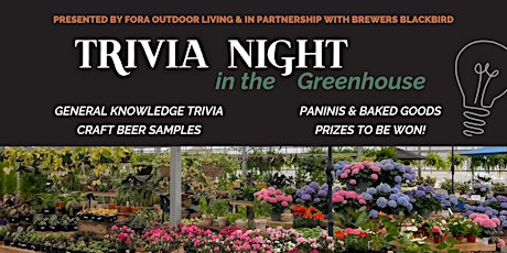 Trivia in the Greenhouse: Brews & Brains Edition | Fora Outdoor Living