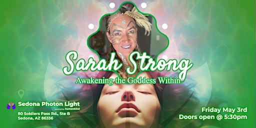 Imagem principal do evento Awakening the Goddess Within - Sarah Strong