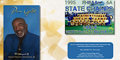 Coach Willie Goldsmith- Pure Gold Book Signing primary image