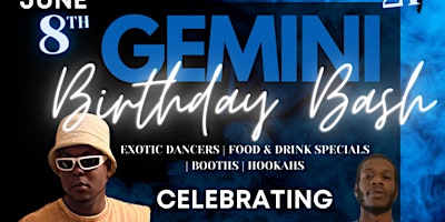 Imagem principal do evento Gemini Birthday Bash