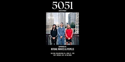 Imagen principal de 5051, Ritual Waves, PEPELS + DVIZH AMERICA - Live In Philly!