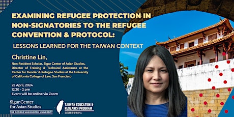 Examining Refugee Protection in Taiwan