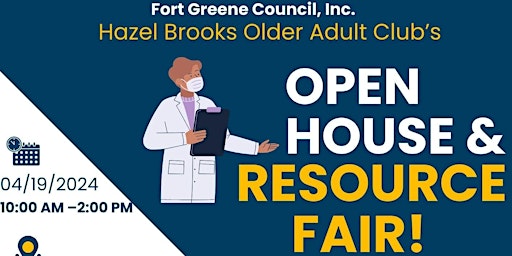 Hauptbild für Hazel Brooks Older Adult Club’s  Open House & Resource Fair