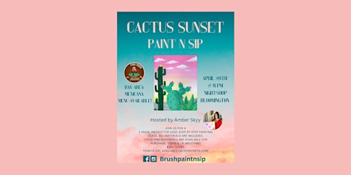 Image principale de Cactus Sunset Paint N Sip