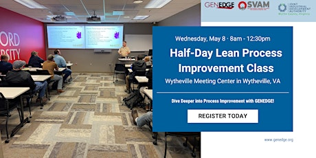 Lean Half-Day Lean Process Improvement Class with Simulation