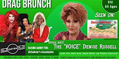 Immagine principale di Live Vocal Drag Brunch at Sidetrack for the ALZHEIMER'S Association 