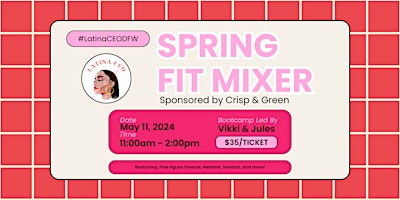 Image principale de Spring Fit Mixer #Latinaceodfw