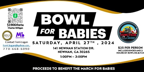 Bowl for Babies hosted by the  ΘΝΛ Chapter of AΦA Fraternity, Inc.