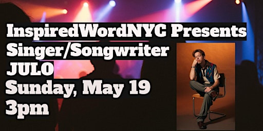 Primaire afbeelding van InspiredWordNYC Presents Singer/Songwriter JULO at Brooklyn Music Kitchen
