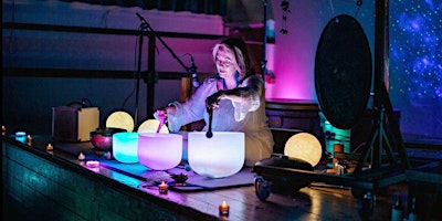 Imagem principal do evento RELAXING FULL “PINK” MOON SOUND BATH WITH GENTLE PIANO & ZEN VOCALS