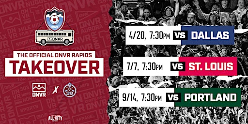 DNVR Rapids Takeover at Dick's Sporting Goods Park primary image