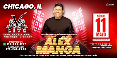 Imagem principal do evento Concierto de vallenato con Alex Manga en Chicago, IL  | Mayo 11  2024