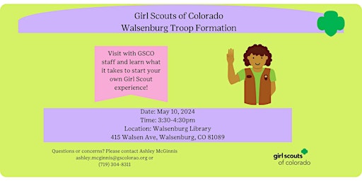 Immagine principale di Walsenburg: Troop Formation STEM Event 