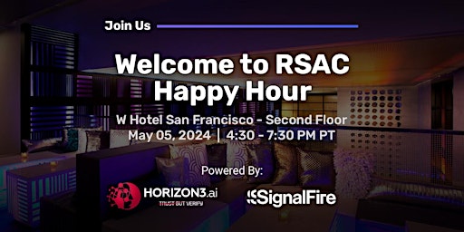 Imagen principal de Welcome to RSAC Happy Hour powered by Horizon3.ai