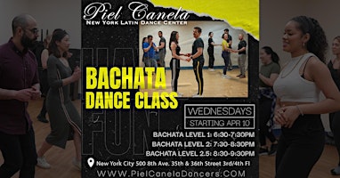Bachata Dance Class,  Level 2.5  Advanced-Beginner primary image