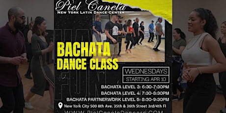 Bachata Dance Class, Level 3 Intermediate