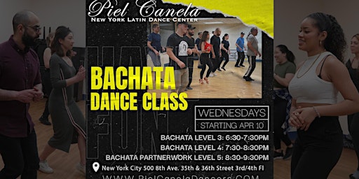 Primaire afbeelding van Bachata Dance Class, Level 3 Intermediate
