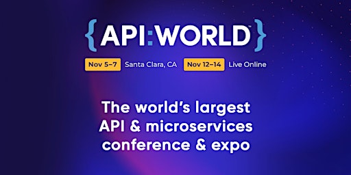 Imagem principal do evento API World 2024