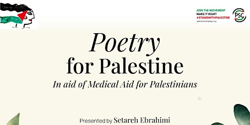 Imagem principal do evento Poetry for Palestine