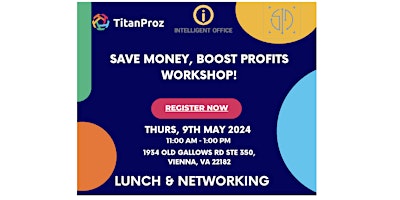 Hauptbild für Save Money, Boost Profits Workshop!