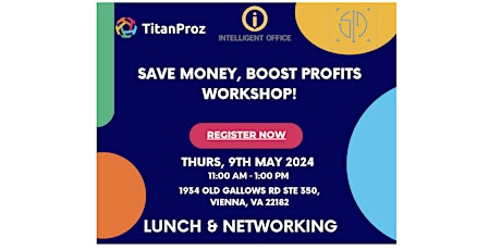 Save Money, Boost Profits Workshop!