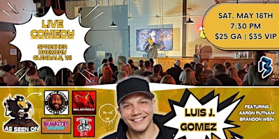 Luis J. Gomez Live at Sprecher Brewery | May 18th 7:30 PM primary image