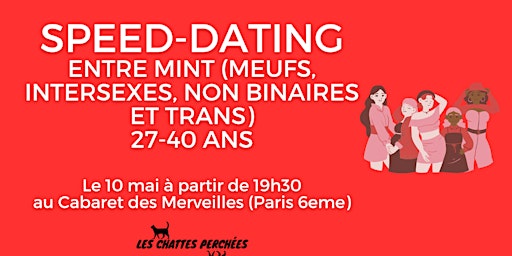 Speed-dating entre MINT(Meufs, Intersexes, Non binaires, et Trans) 27-40ans primary image