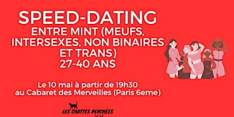 Speed-dating entre MINT(Meufs, Intersexes, Non binaires, et Trans) 27-40ans