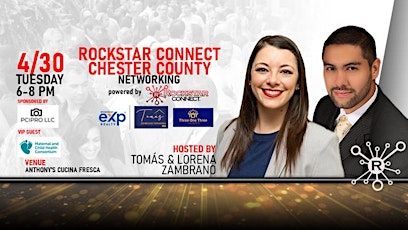 Free Rockstar Connect Chester County Networking Event (April, PA)